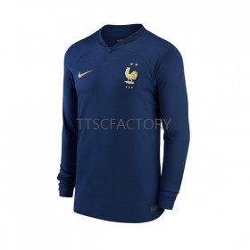 Frankrijk Thuis Shirt World Cup 2022 L/S
